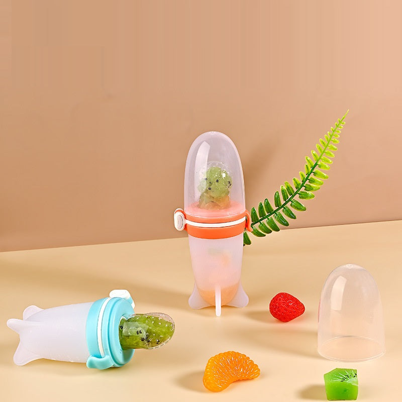 Silicone Baby Squeeze Feeding Bottle Bowl Solid Food Tool